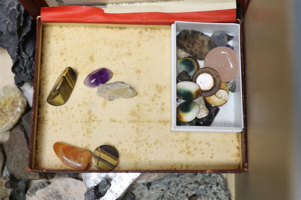 Two boxes of geological specimens, collected before 1970,